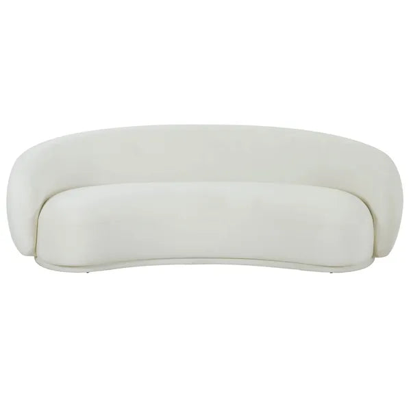 Kendall Terciopelo Sofa, Crema