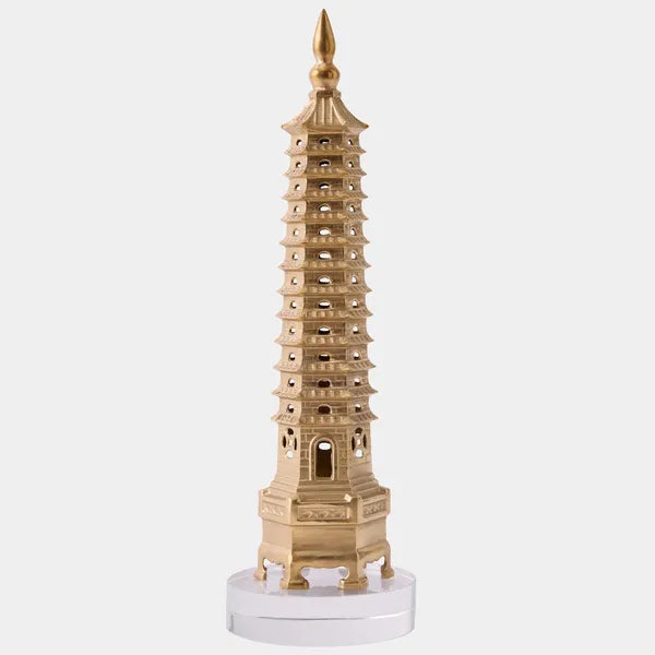 Pagoda Escultura, Laton Calido