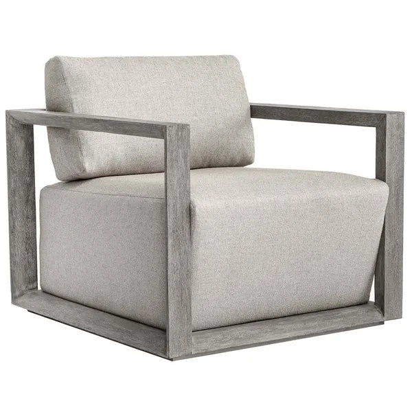 Remsen Outdoor Lounge Silla, Weathered Gris/Dove