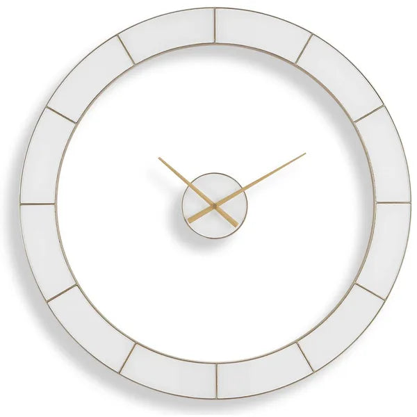 Marfil Halo Wall Reloj, Marfil